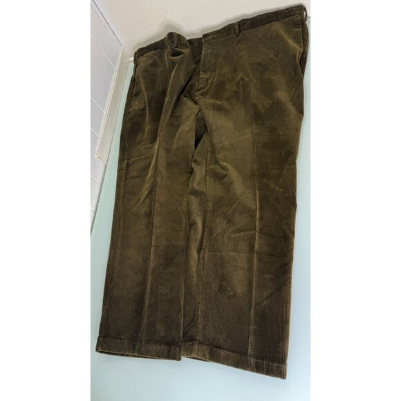 Vintage Polo Ralph Lauren 52B 52X30 Corduroy Pants Heavyweight Trousers Green